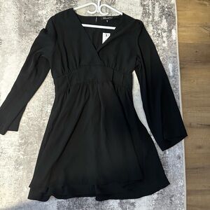 Dynamite Jet Black Flare Dress